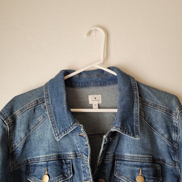 Dressbarn Medium Wash Jean Jacket - Picture 2 of 8
